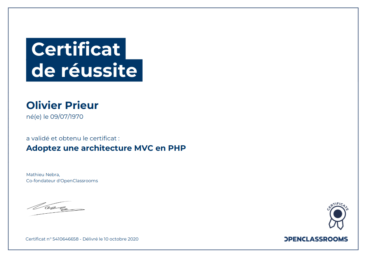 Adopter une architecture MVC en PHP