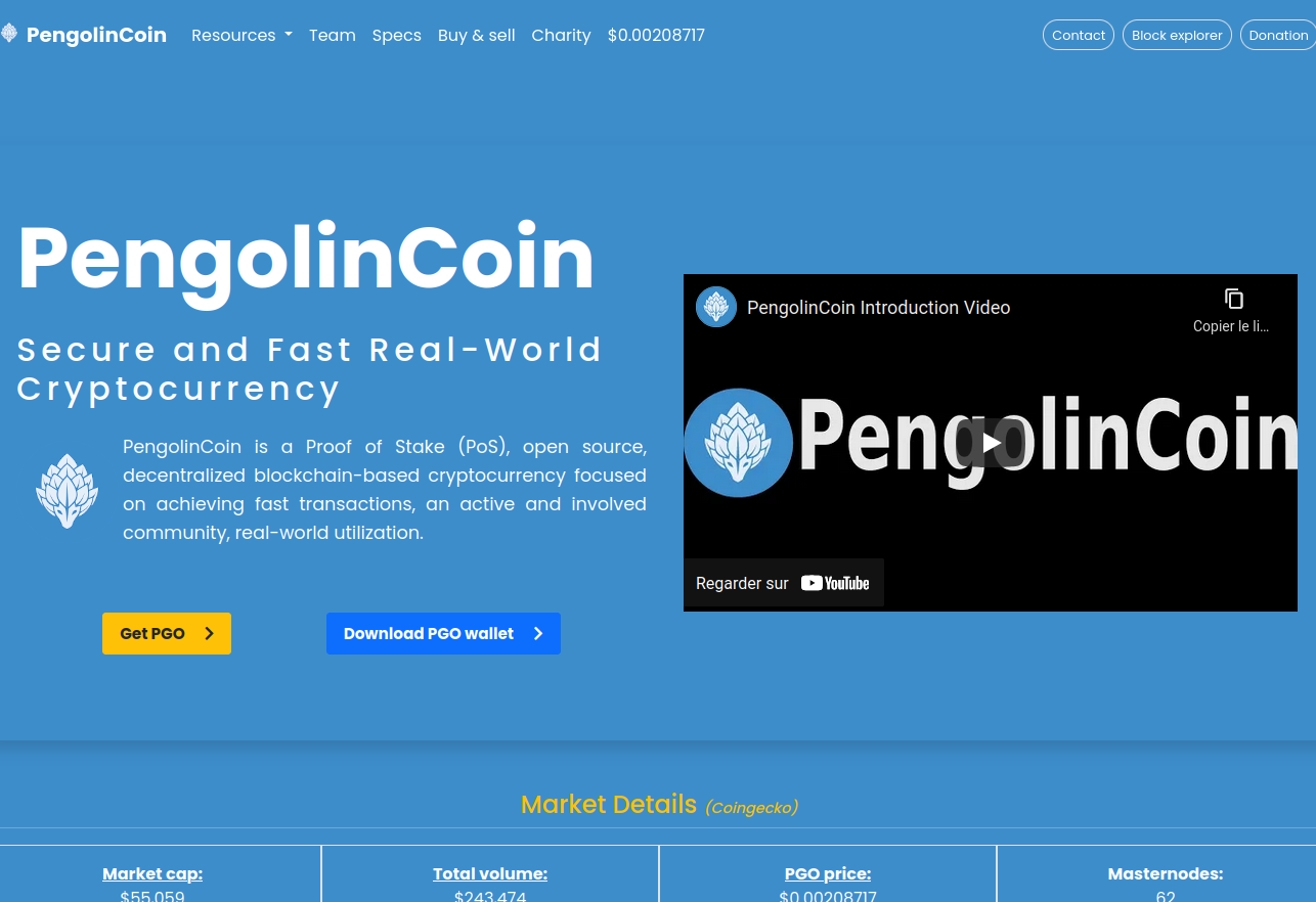 PengolinCoin website